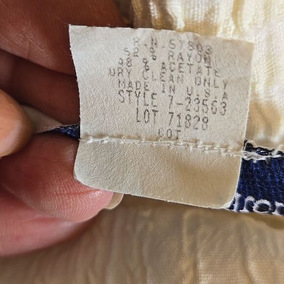 Vintage Norton McNaughton Cream Button Front Maxi Skirt - Picture 8 of 8